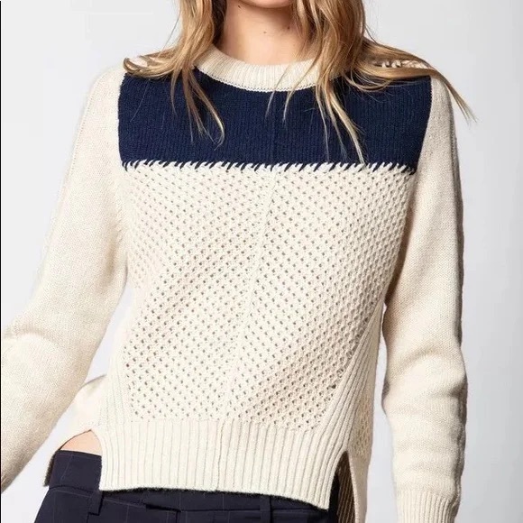 Zadig Voltaire Rozenn Wool Cashmere Sweater - Picture 1 of 13